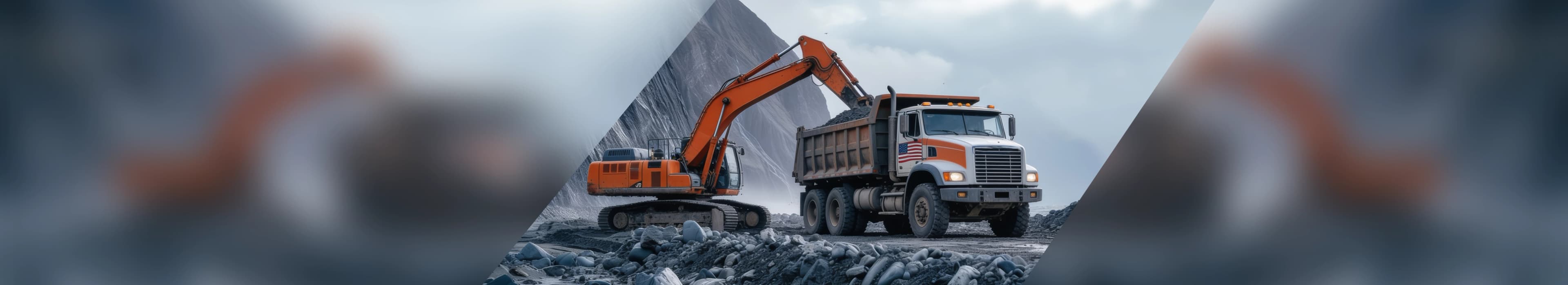 Construction equipment banner